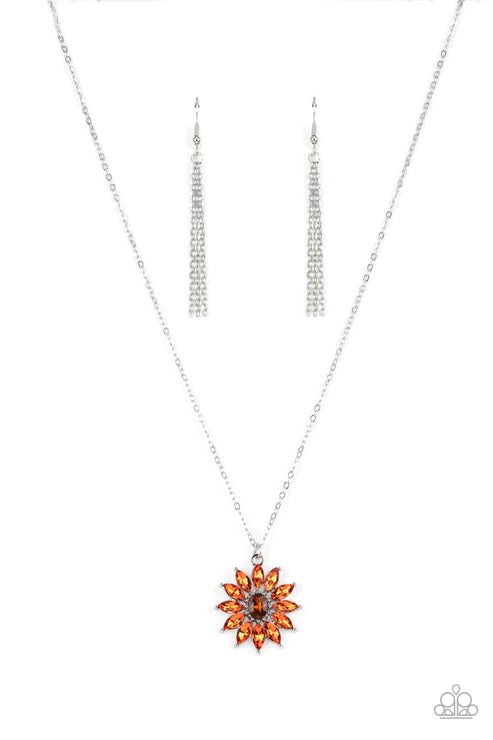Formal Florals - Orange Necklace