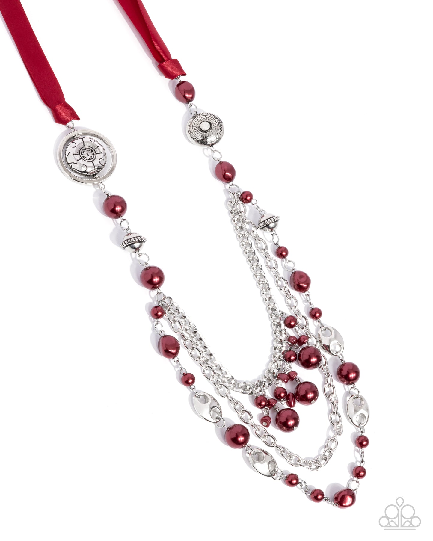 All the Trimmings- Red Necklace