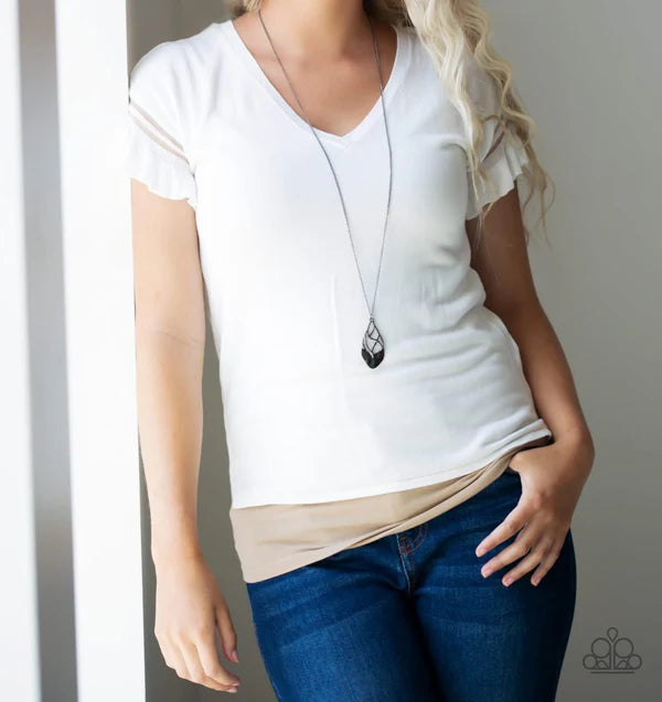 Swank Bank - Black Necklace