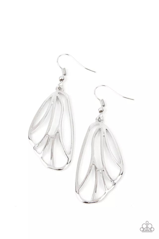 Turn Into A Butterfly - Silver Earrings