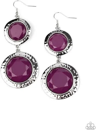 Thrift Shop Stop - Purple Earrings