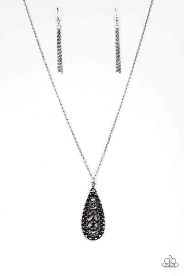 Tiki Tease Black Necklace