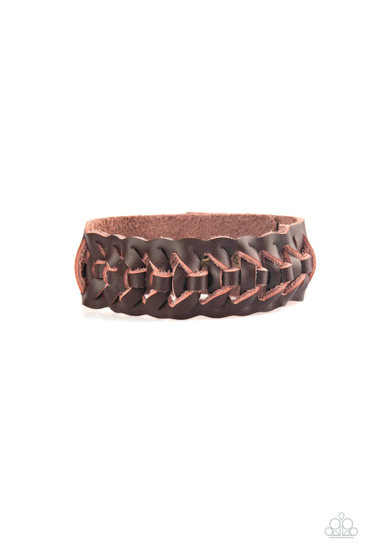 Rustle Up - Brown Urban Bracelet