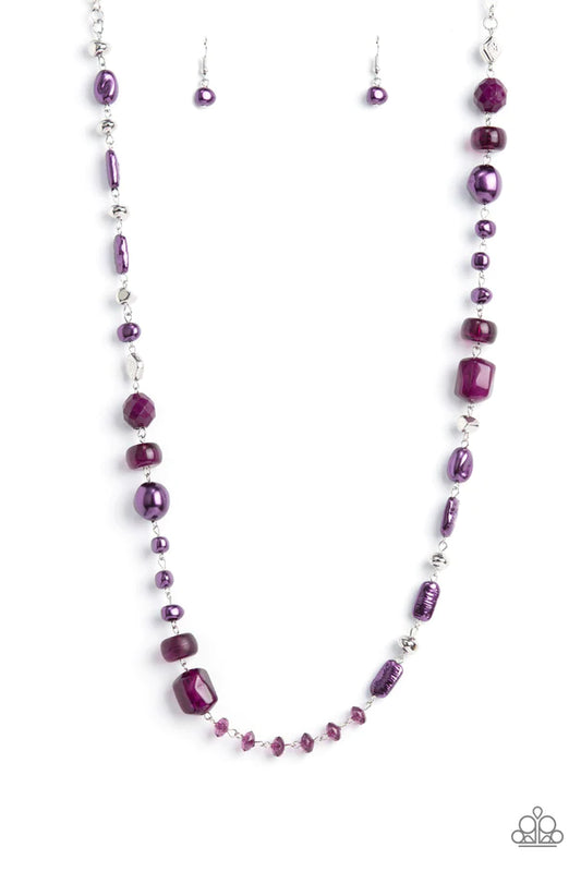 Juicy Gossip Purple Necklace