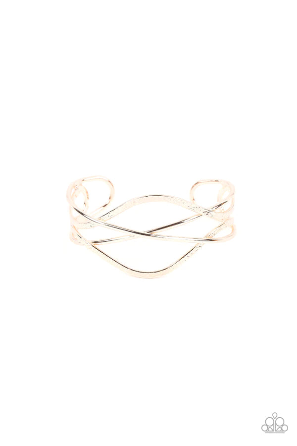 Fusion Rose Gold Cuff Bracelet