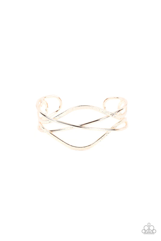 Fusion Rose Gold Cuff Bracelet