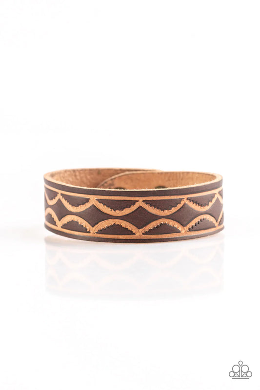 Zion Horizon - Brown Leather Bracelet
