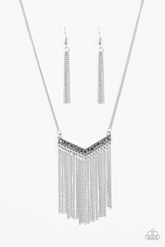 Gotta Have Fringe - Silver Necklace