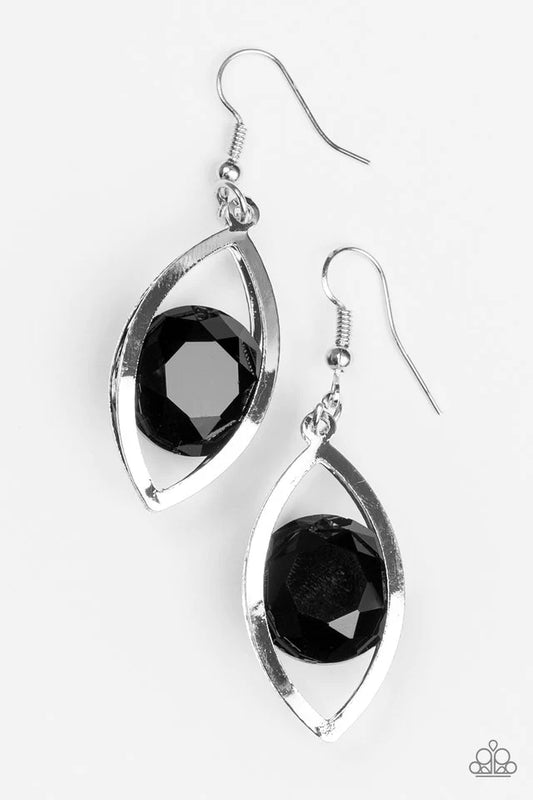 Your Eyes Only - Black Earrings