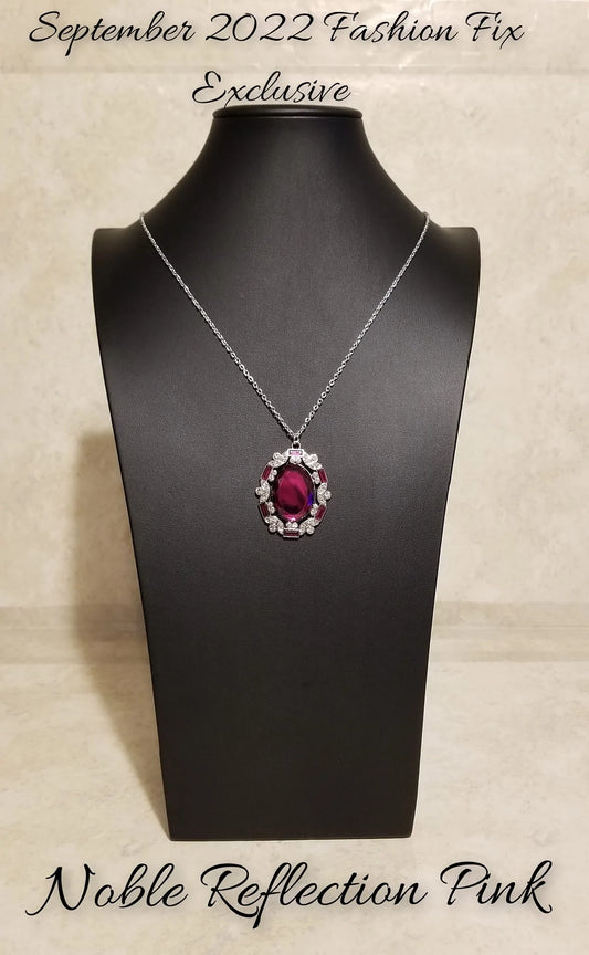 Nobel Reflection Pink Necklace