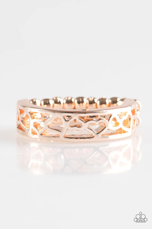 Heart Me Out Rose Gold Ring