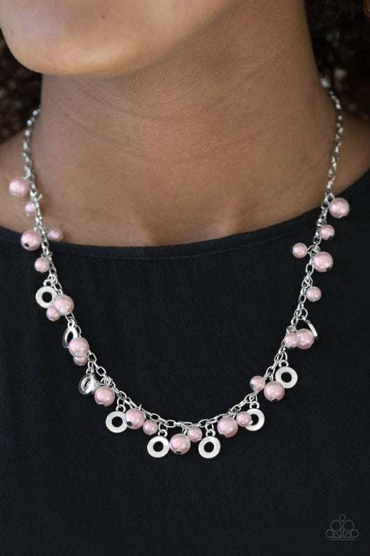 Elegant Ensemble - Pink Necklace