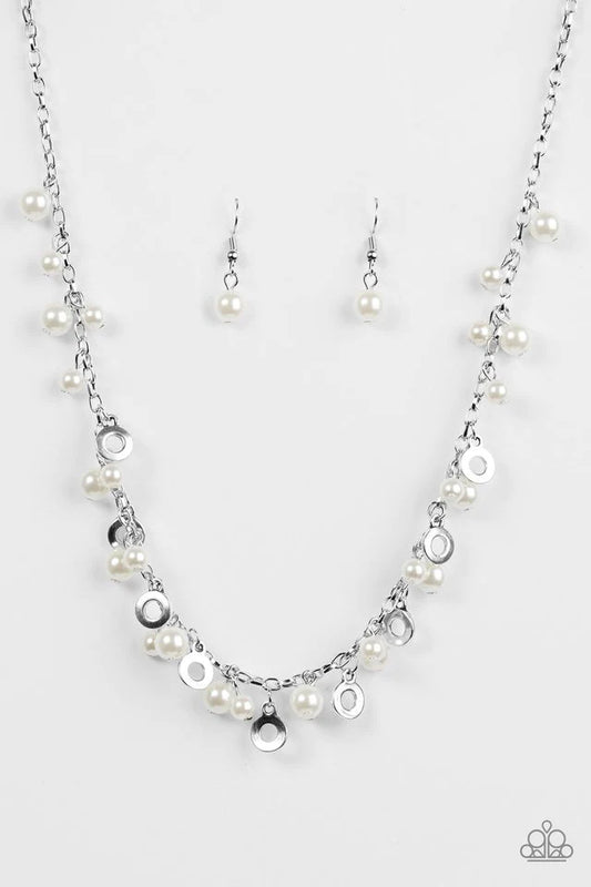 Elegant Ensemble - White Necklace