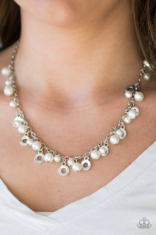 Elegant Ensemble - White Necklace