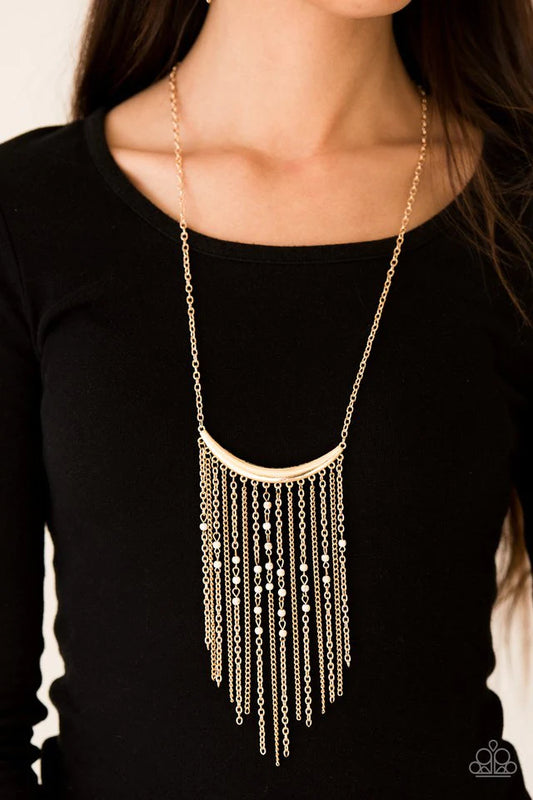 Runaway Rumba - Gold Necklace