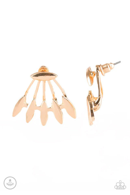 Radically Rebel - Gold Post Earrings