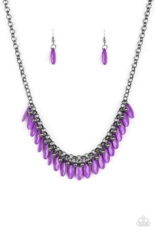 Jersey Shore - Purple  Necklace