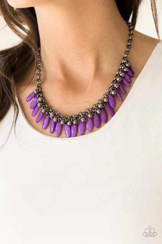 Jersey Shore - Purple  Necklace