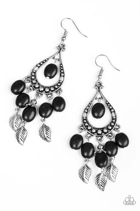 Western Wanderlust - Black Earrings
