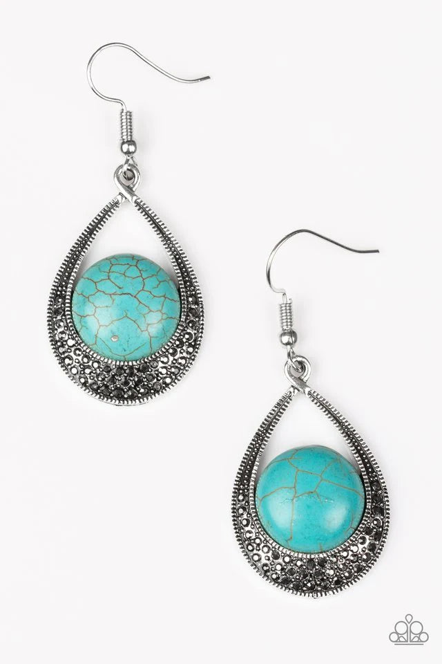 Richly Rio Rancho - Blue Earrings