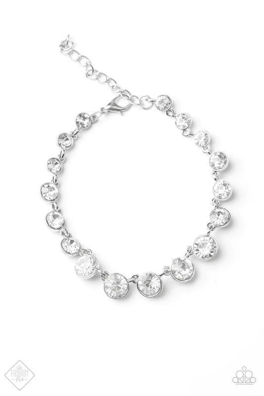 GLOW All Out - White Bracelet
