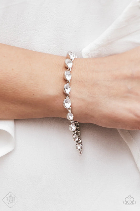 GLOW All Out - White Bracelet