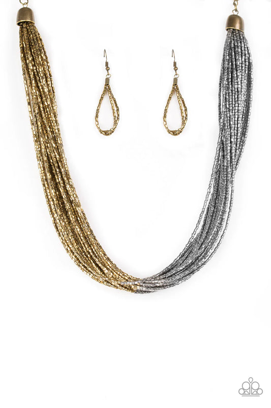 Flashy Fashion - Brass  Necklace
