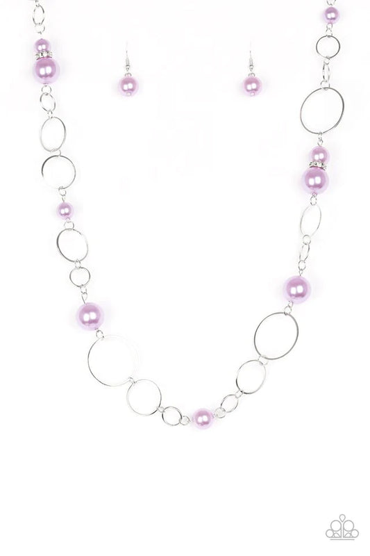 Lovely Lady Luck - Purple Necklace