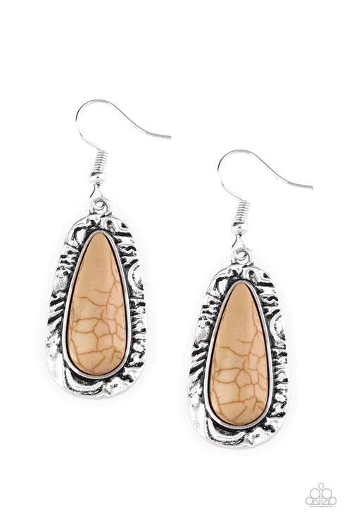 Cruzin Colorado - Brown Earrings