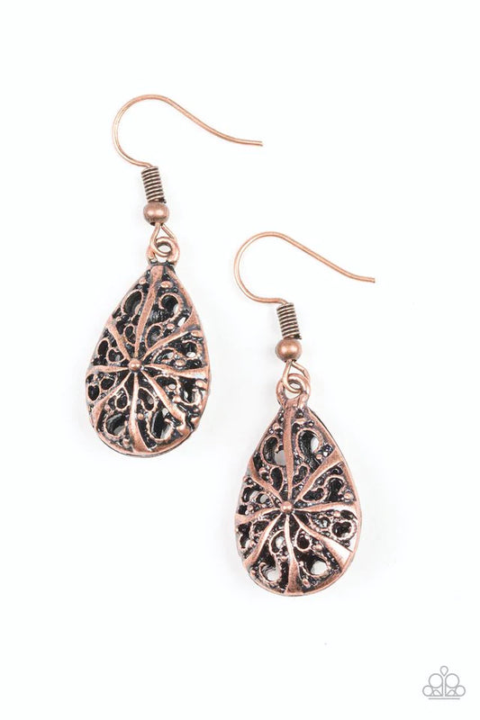 Western Wisteria - Copper Earrings