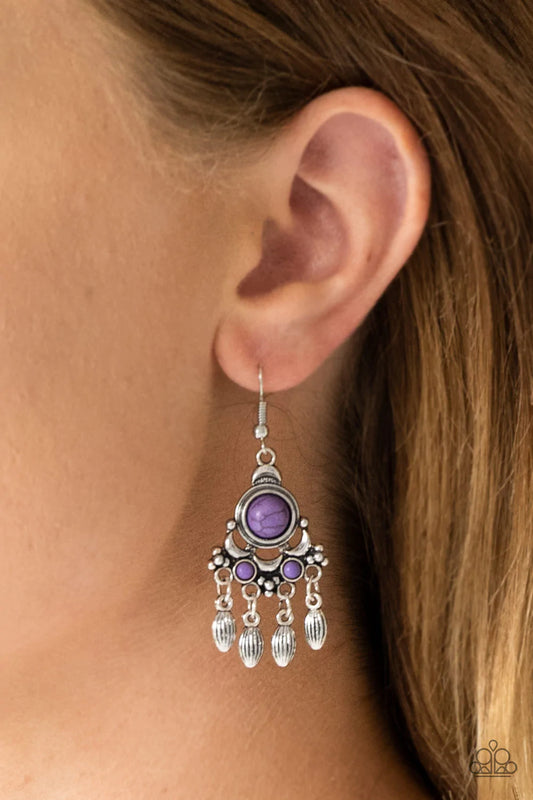 No Place Like HOMESTEAD - Purple  Earrings