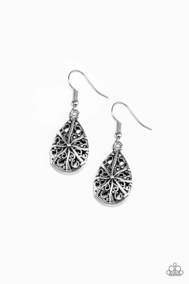 Western Wisteria - Silver Earrings