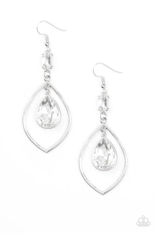 Priceless - White Earrings