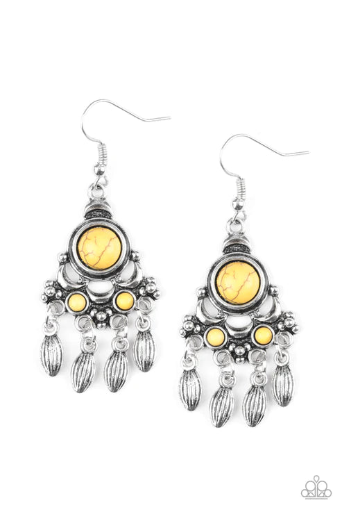 No Place Like HOMESTEAD - Yellow Earrings