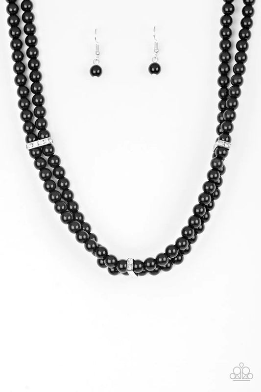 Put On Your Party Dress - Black  Necklace