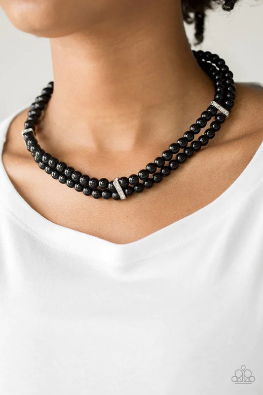 Put On Your Party Dress - Black  Necklace