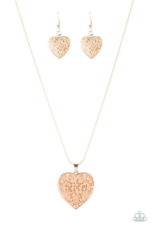 Look Into Your Heart - Gold Necklace