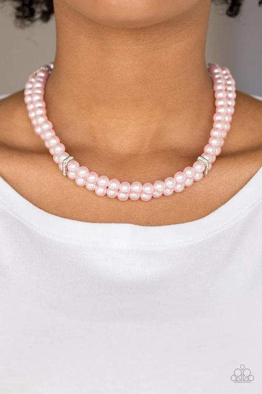 Put On Your Party Dress - Pink Necklace