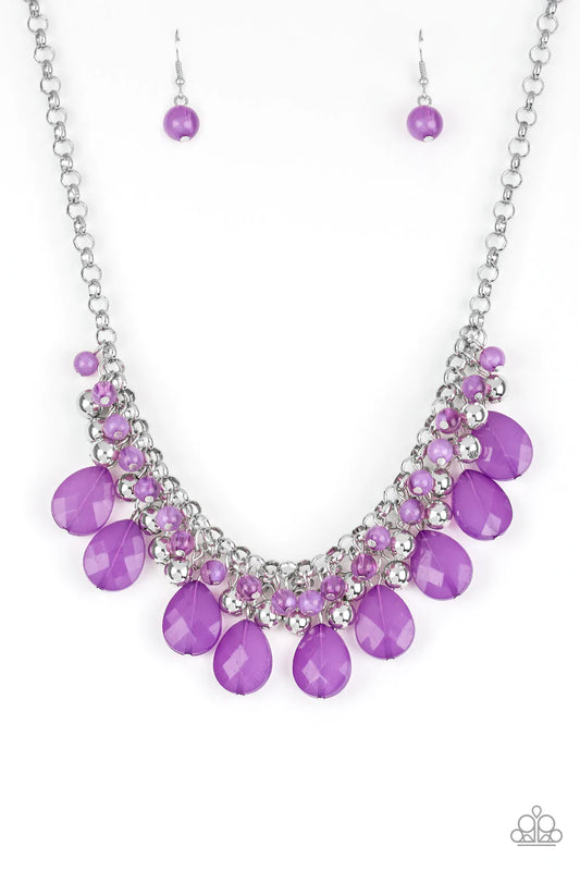 Trending Tropicana - Purple  Necklace