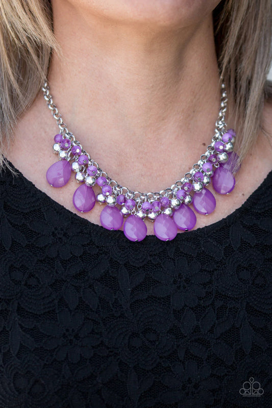 Trending Tropicana - Purple  Necklace