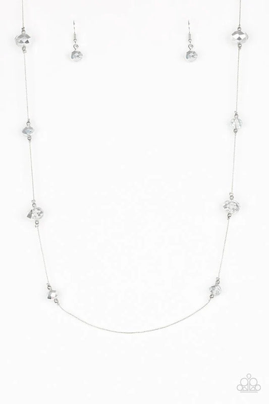 Champagne On The Rocks - Silver Necklace