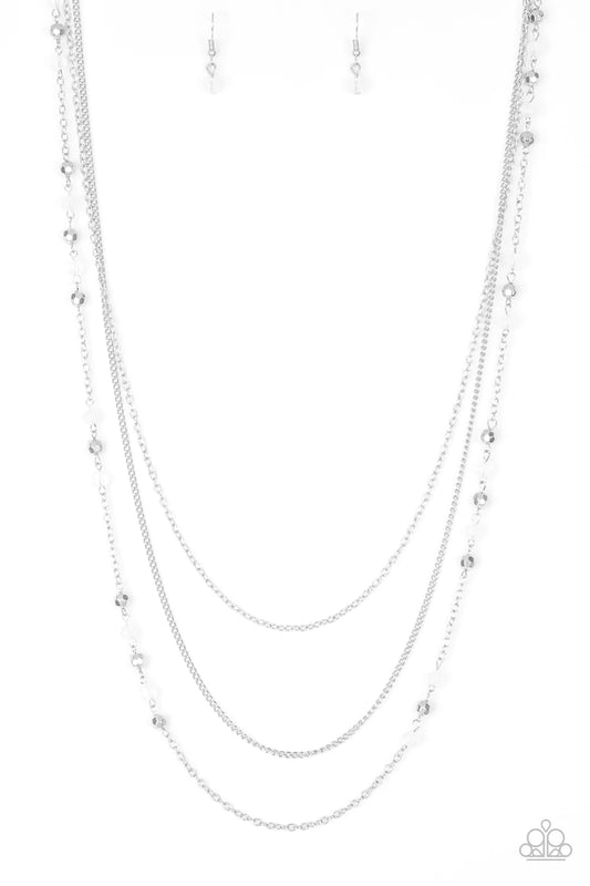 Colorful Cadence - White Necklace