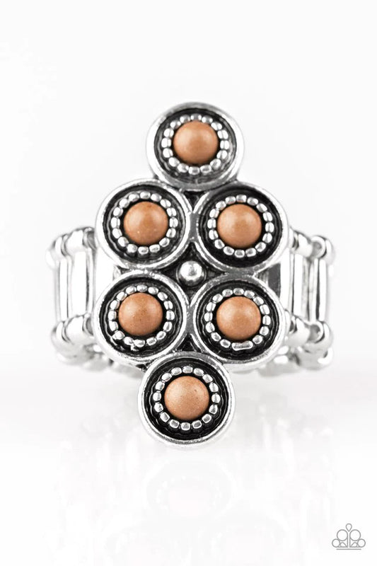 River Rock Rhythm - Brown ♥ Ring