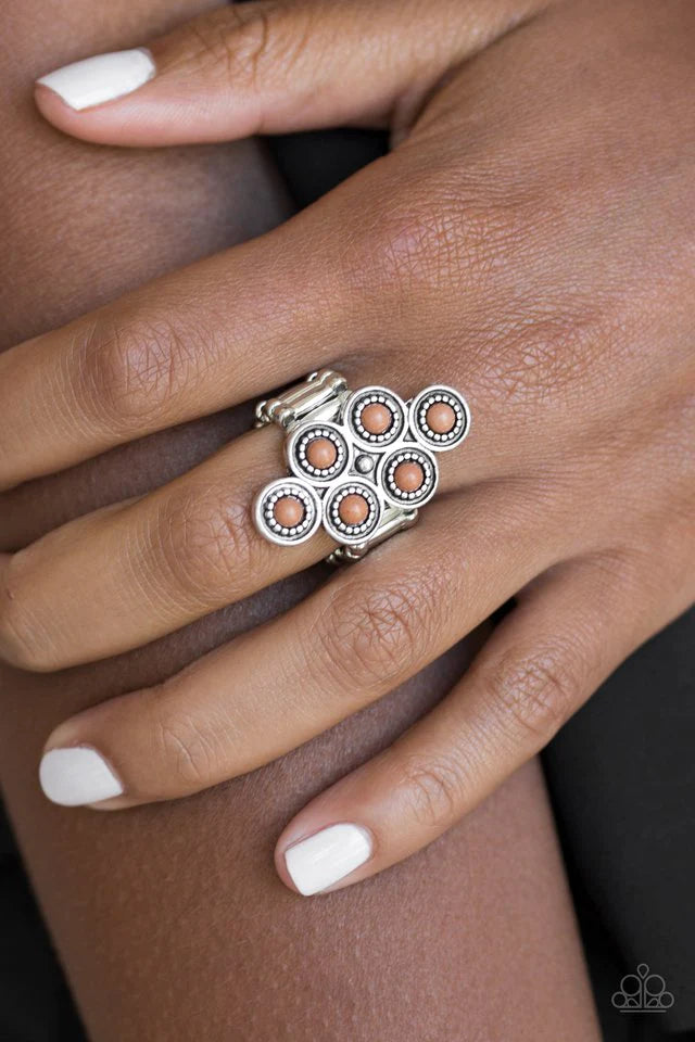 River Rock Rhythm - Brown ♥ Ring