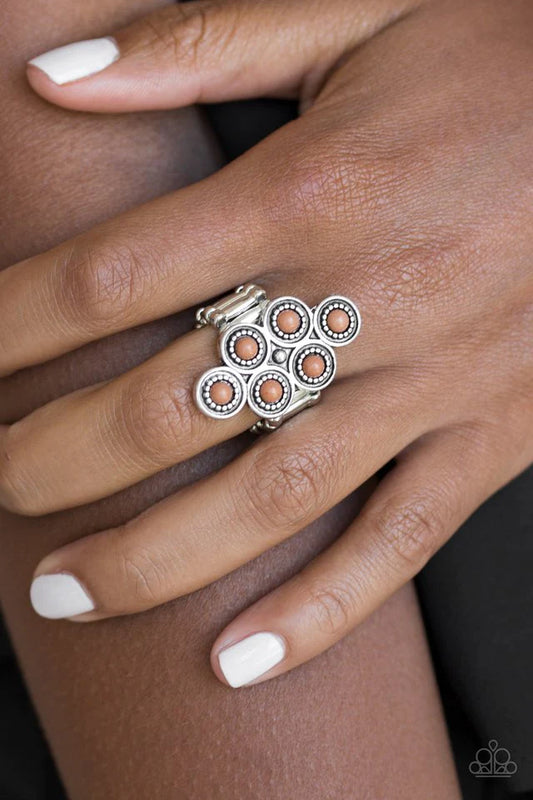 River Rock Rhythm - Brown ♥ Ring