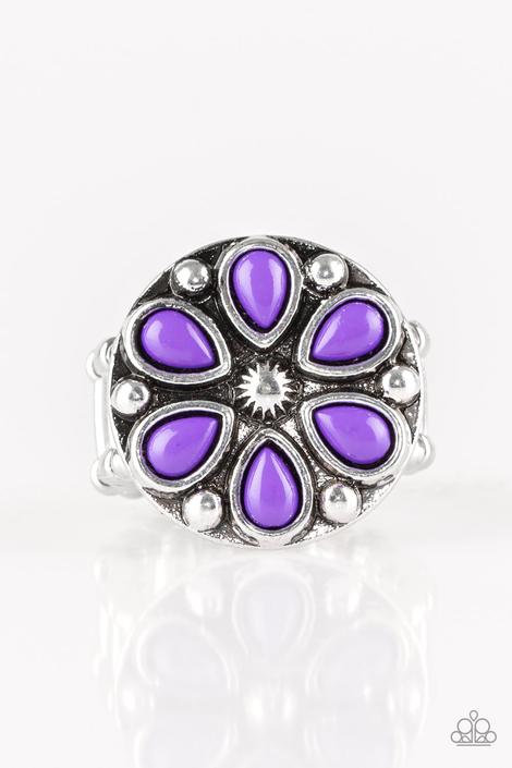 Color Me Calla Lily Purple Flower Ring