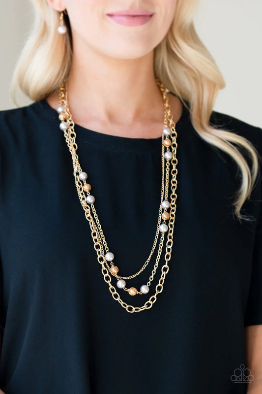 Classical Cadence - Gold Necklace