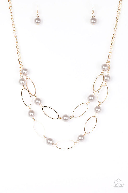 Best Of Both POSH-ible Worlds - Gold/Silver Necklace