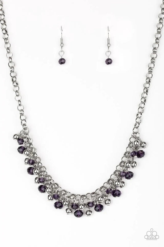 Trust Fund Baby - Purple  Necklace