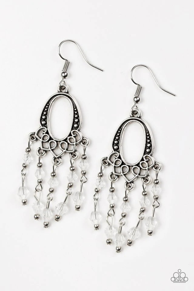 Not The Only Fish In The Sea - White Earrings